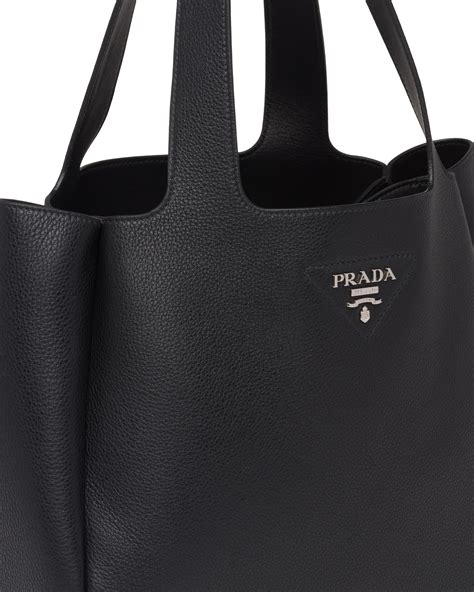 prada bag blue black leather|authentic prada leather handbags.